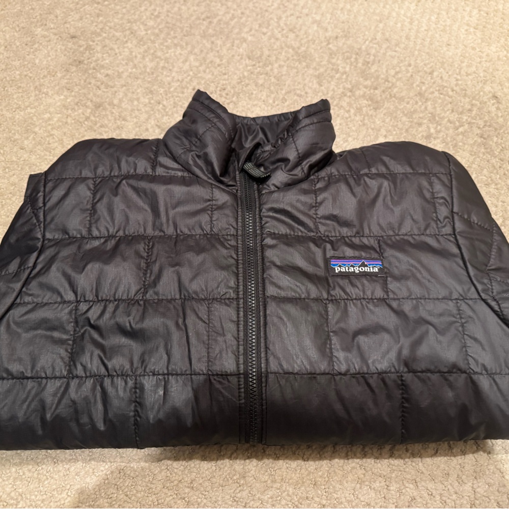Patagonia Kids' Black Nano Puff Jacket
